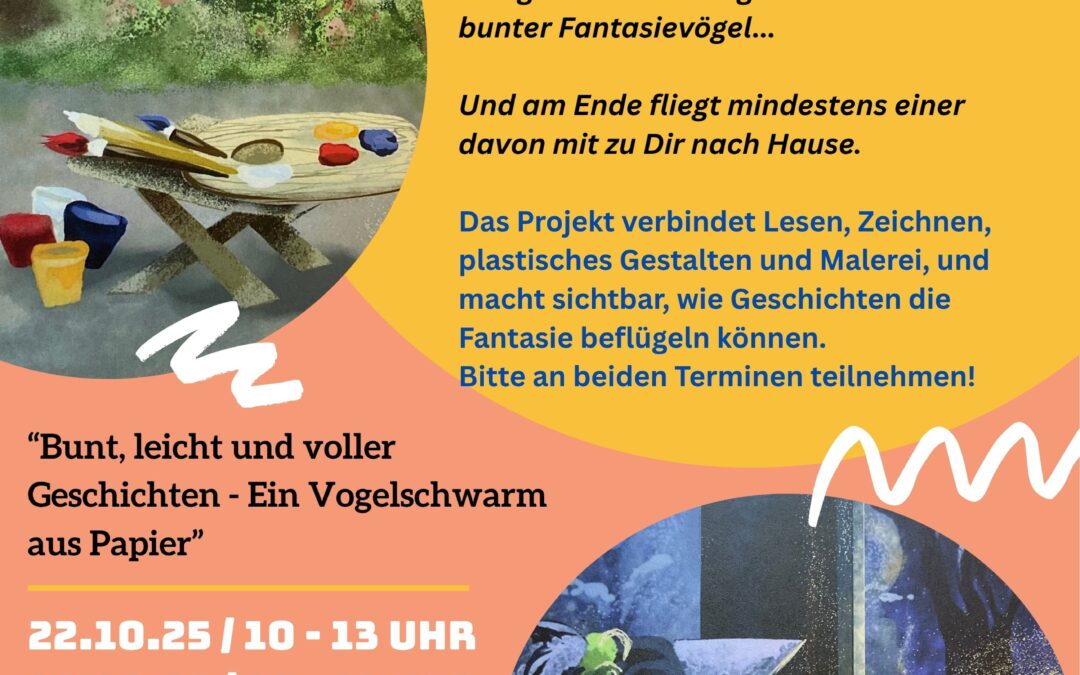 Herbstferien-Kunst-Projekt in der Stadtbücherei